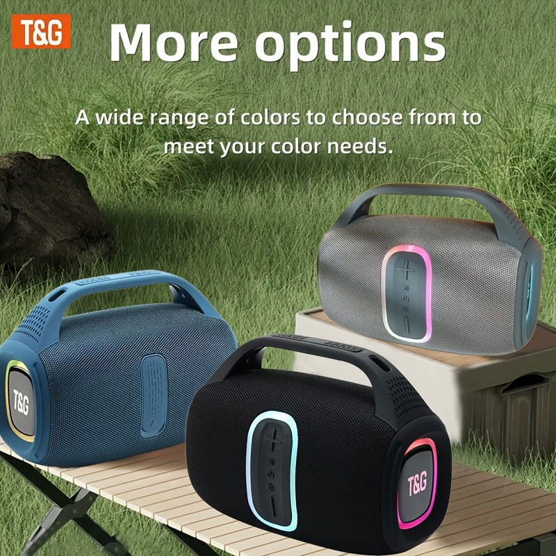 TG674 30W Large Speaker, Outdoor Portable Subwoofer Speaker, Wireless Speakers with Handle, IPX4, Dual Pairing, 3600mAh Battery, Booming Bass. Fro Halloween