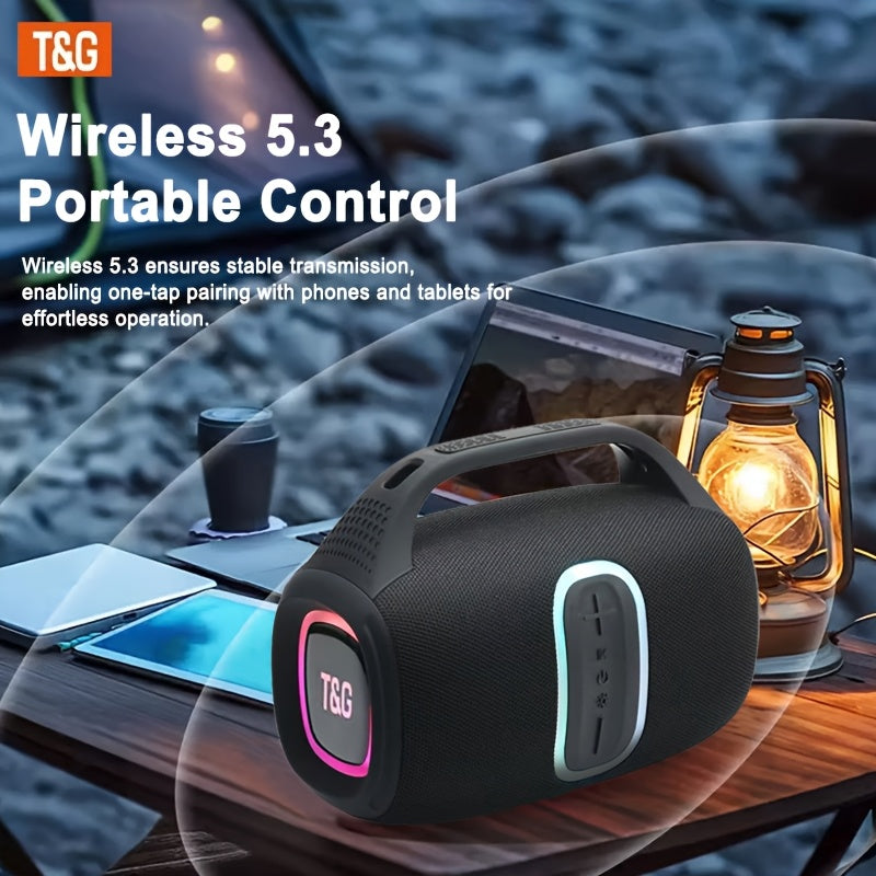 TG674 30W Large Speaker, Outdoor Portable Subwoofer Speaker, Wireless Speakers with Handle, IPX4, Dual Pairing, 3600mAh Battery, Booming Bass. Fro Halloween