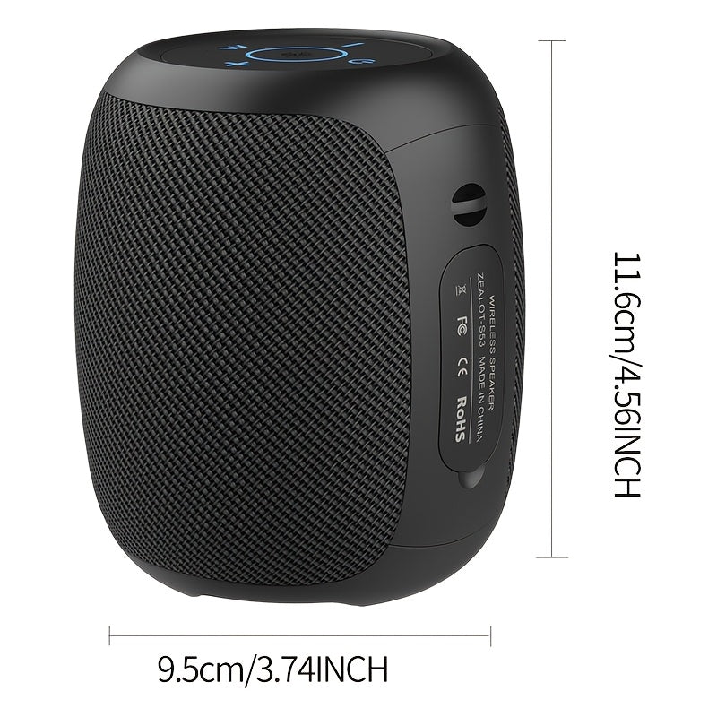 ZEALOT S53 Wireless Speakers, Wireless Speaker, Dual Pairing, 3600Mah Battery, 24 Hours Playtime Loud Stereo, Booming Bass. Charging Cable, Connect with Mobile Phone\u002FTablet\u002FTv
