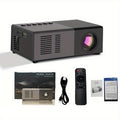 Portable HD Projector, Support 1080P, Wall Movie Projection, Compact Design