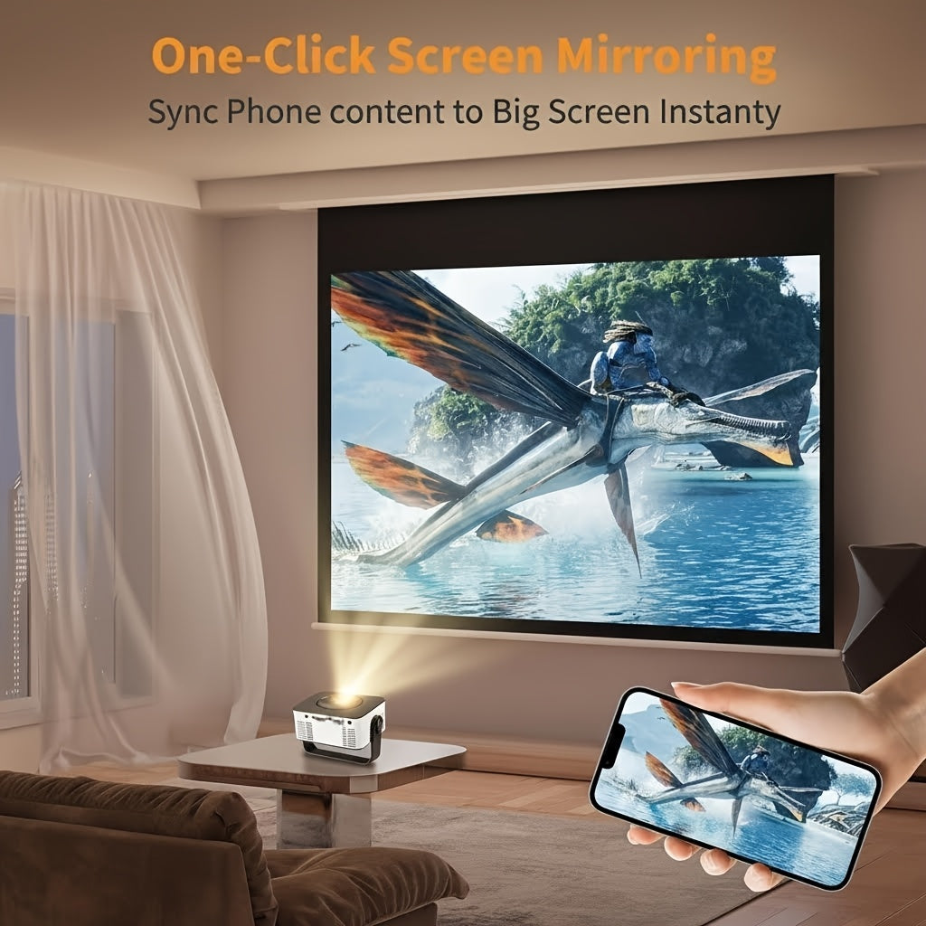 Small Portable Projector, Easily Fits in a Backpack, Creating a Personal Mobile Cinema