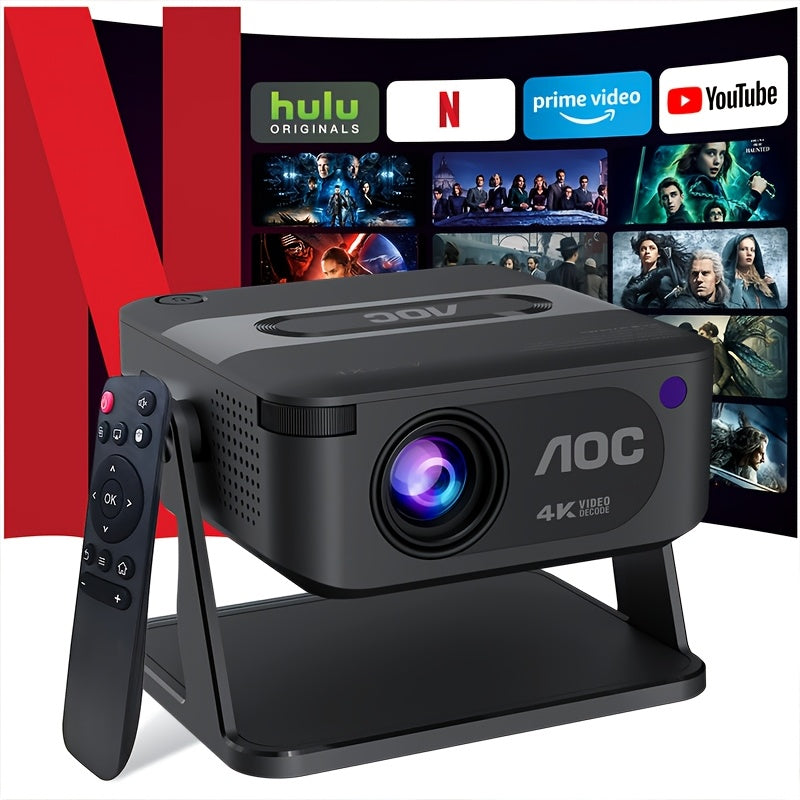 AOC HA109 Portable HD Projector with Fast Focus, Built-in Speakers & USB