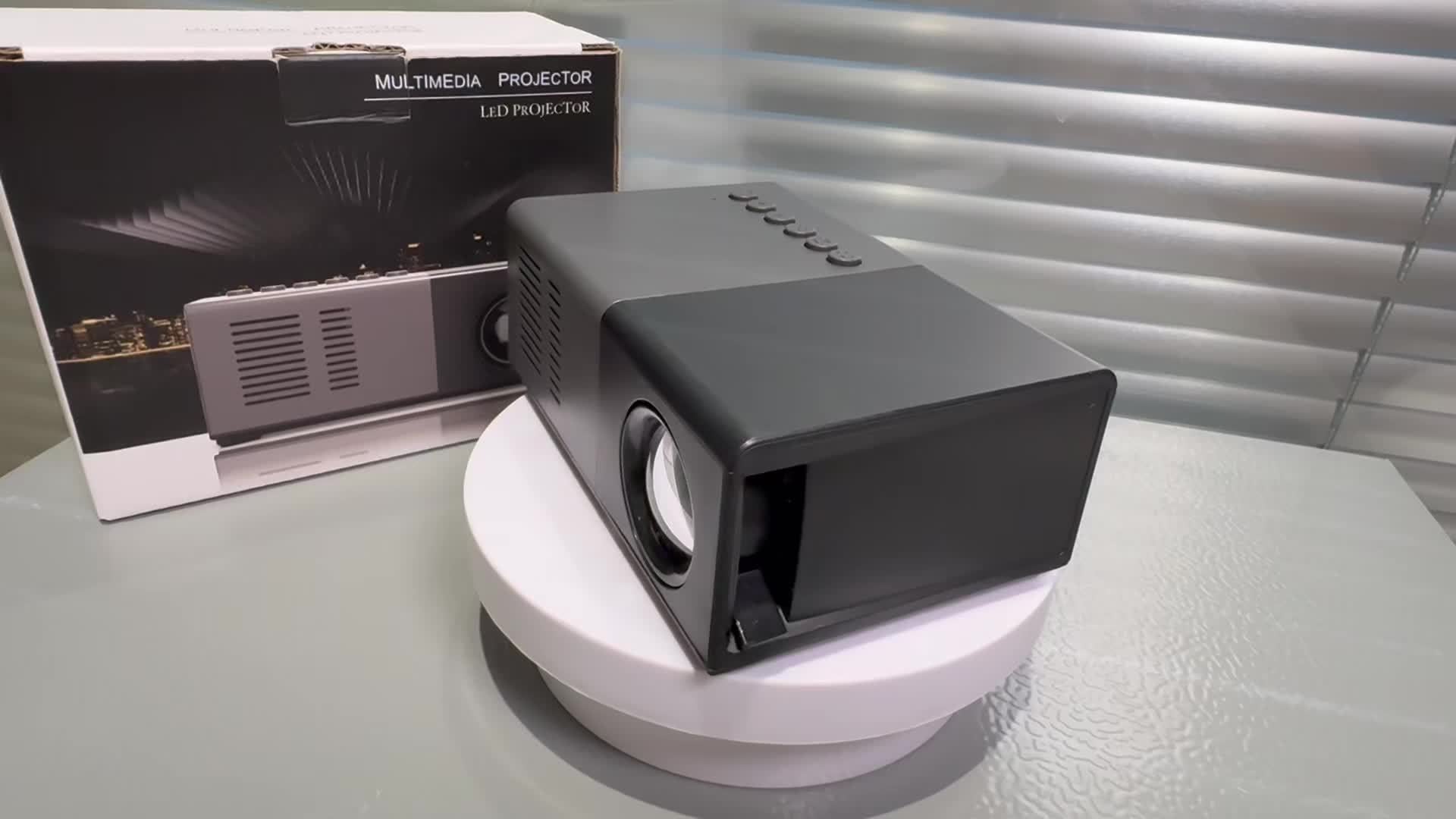 Portable HD Projector, Support 1080P, Wall Movie Projection, Compact Design