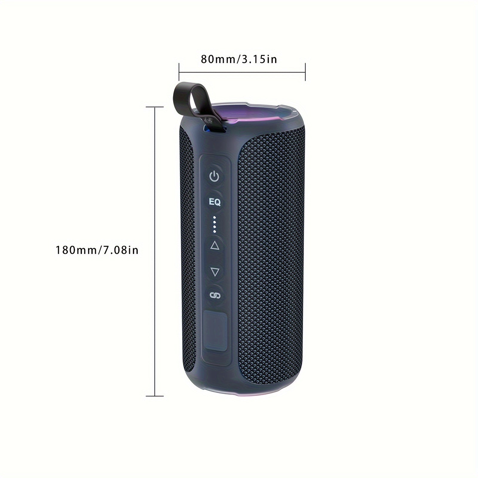 Ortizan 40W PMPO Loud Stereo Portable Speaker | IPX7, Wireless, with Deep Bass, LED Light, 30H Battery, TF Card, AUX, True Wireless Stereo for Indoor & Outdoor Use