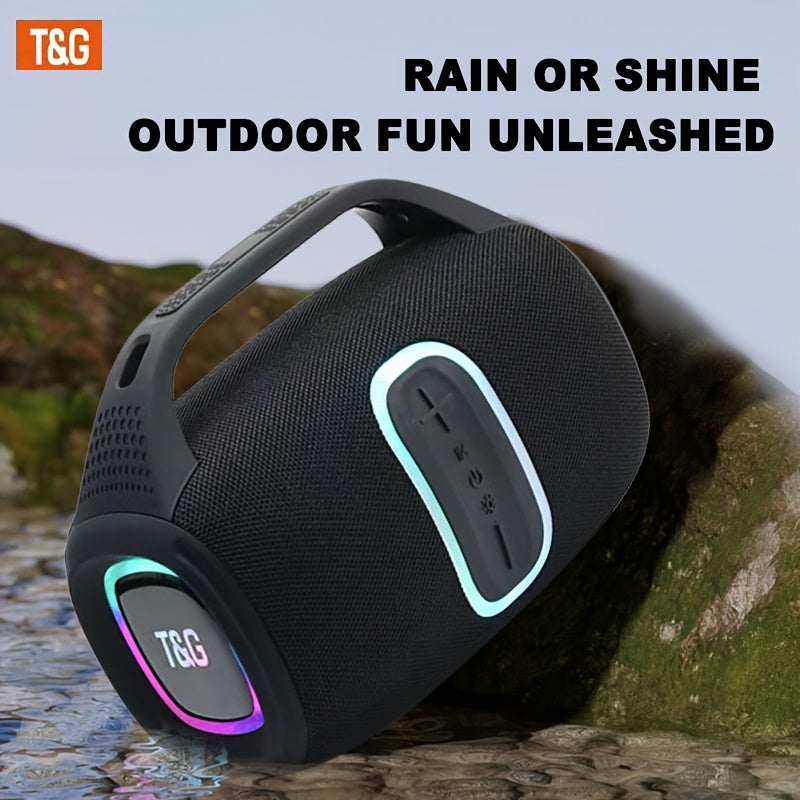 TG674 30W Large Speaker, Outdoor Portable Subwoofer Speaker, Wireless Speakers with Handle, IPX4, Dual Pairing, 3600mAh Battery, Booming Bass. Fro Halloween
