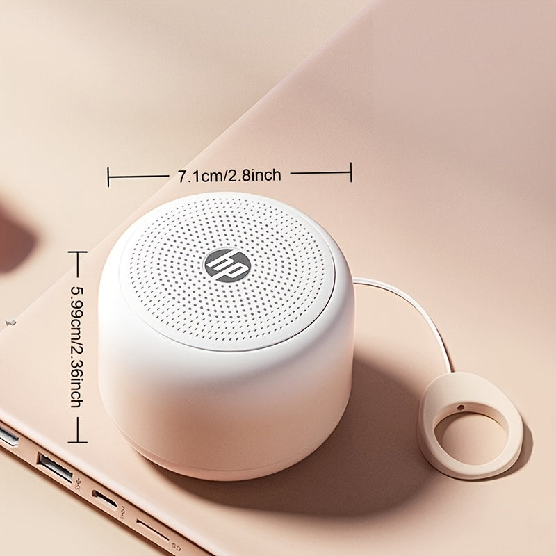 HP Wireless Mini Speaker, Portable BT5.4 Speaker with Hi-Fi Stereo Sound, 15H Battery Life, USB-C Fast Charging, Compact Travel-Friendly Design, Compatible with Smartphone, Tablet & Laptop, Perfect for Travel, Dorm, Home & Holiday Gifts
