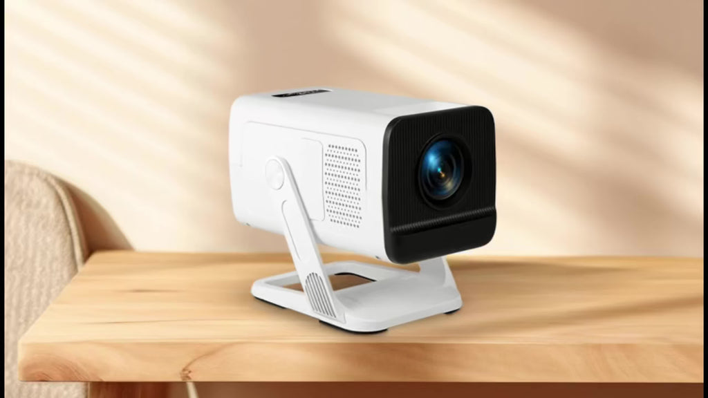 Built-in Apps & 2026 Upgraded Mini Portable Smart Projector with WiFi 6 And BT5.4