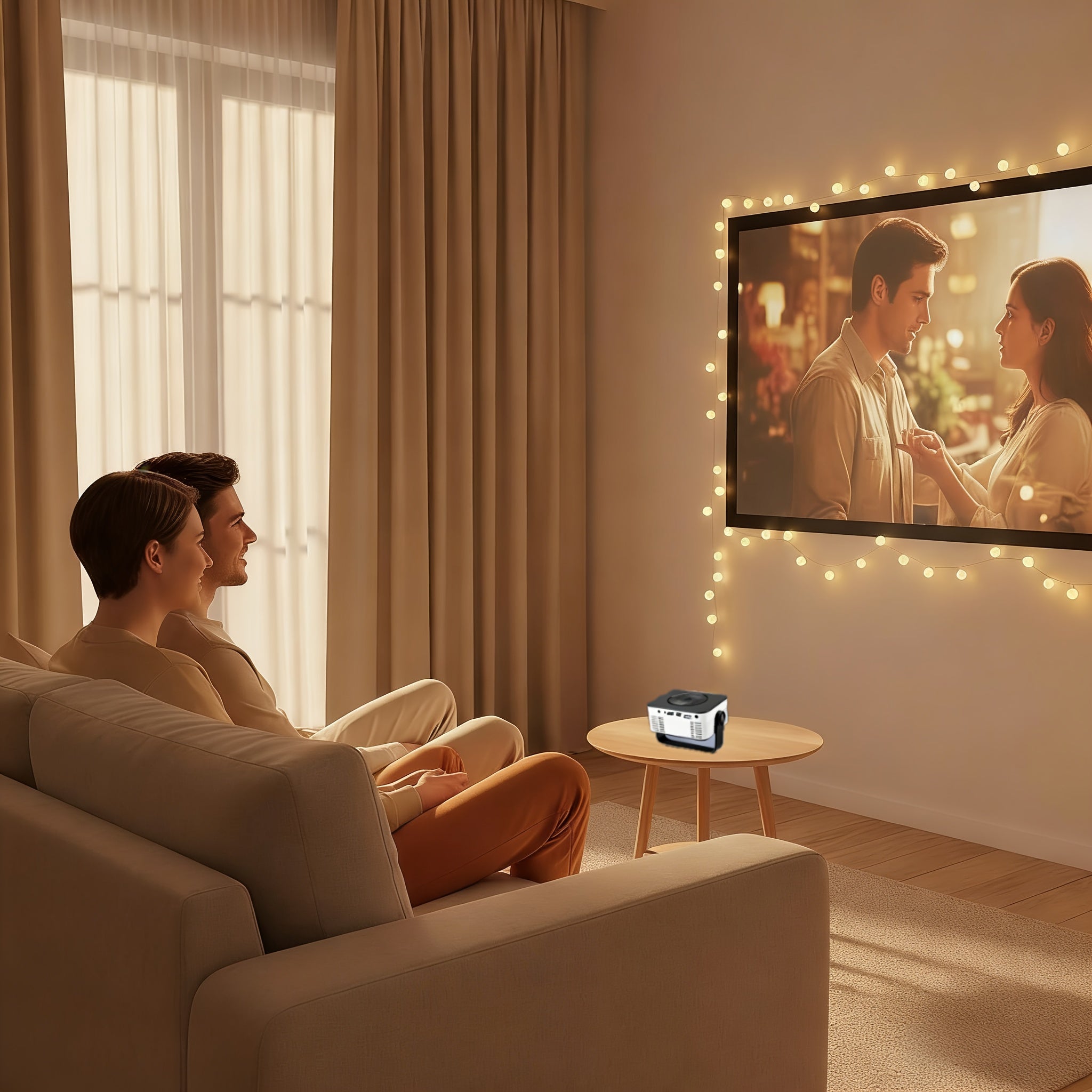 Small Portable Projector, Easily Fits in a Backpack, Creating a Personal Mobile Cinema