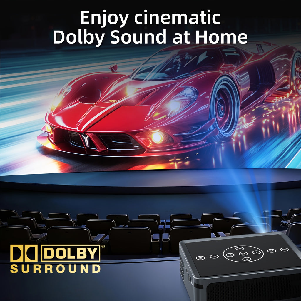 Ultra Bright HD Smart Projector With Dual Band WiFi and Wireless