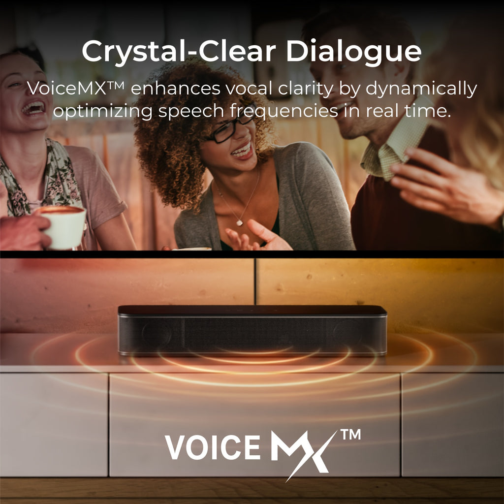 ULTIMEA 2.1Ch Compact Sound Bar Designed for Television, Featuring a 3-Inch Integrated Subwoofer, App Control, 120W Peak Power, an All-In-One PC Sound Bar Suitable for Gaming, Wireless 5.4 Compatibility, And Options for Opt\u002FAux\u002FWall Mounting