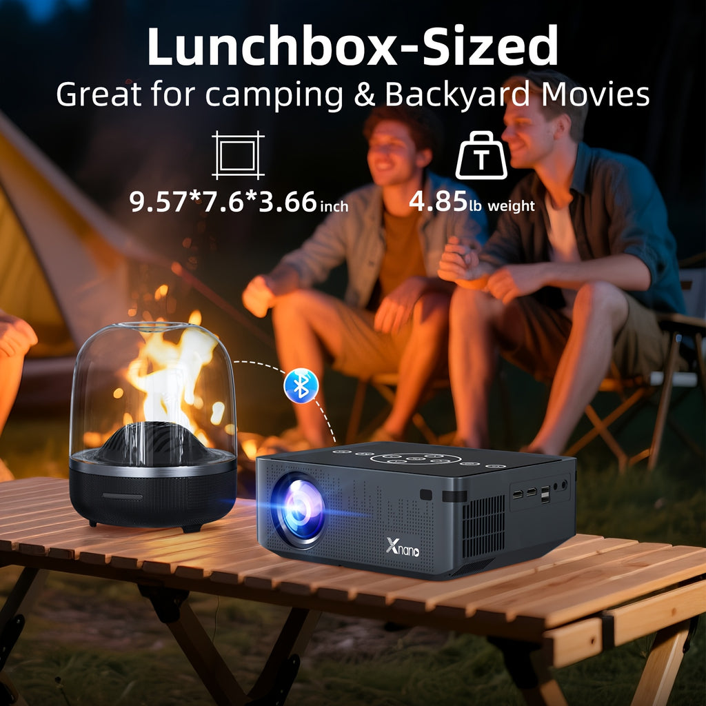 Ultra Bright HD Smart Projector With Dual Band WiFi and Wireless