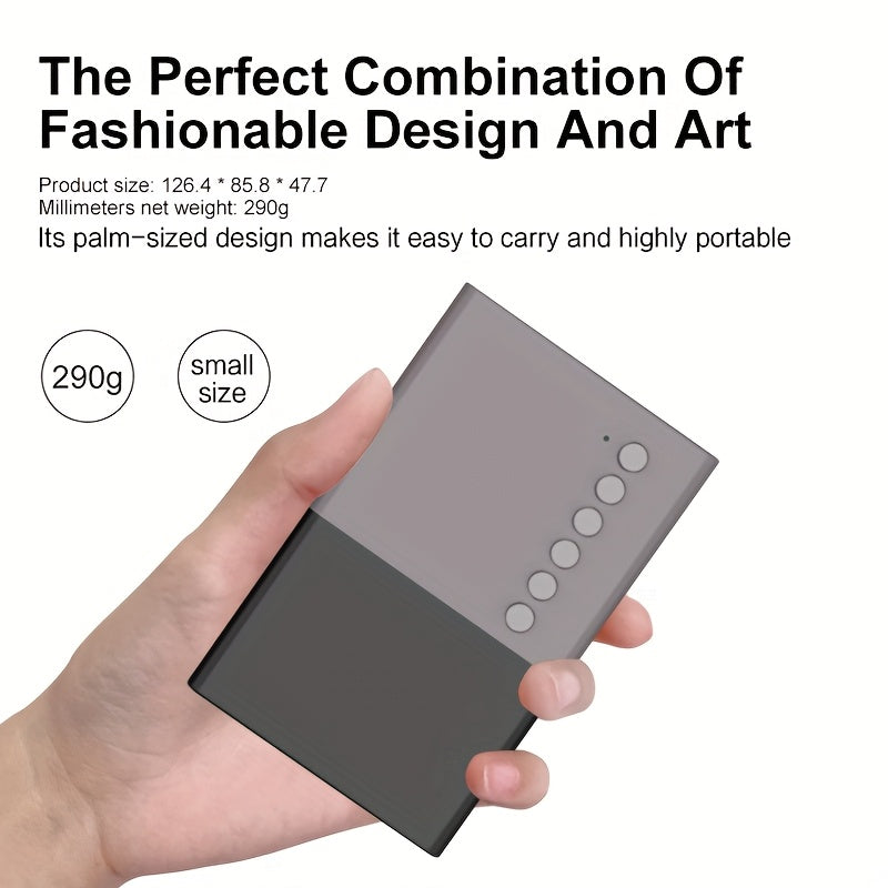 Portable HD Projector, Support 1080P, Wall Movie Projection, Compact Design