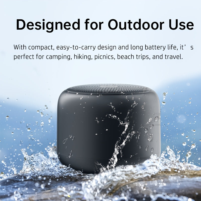 HP Wireless Mini Speaker, Portable BT5.4 Speaker with Hi-Fi Stereo Sound, 15H Battery Life, USB-C Fast Charging, Compact Travel-Friendly Design, Compatible with Smartphone, Tablet & Laptop, Perfect for Travel, Dorm, Home & Holiday Gifts