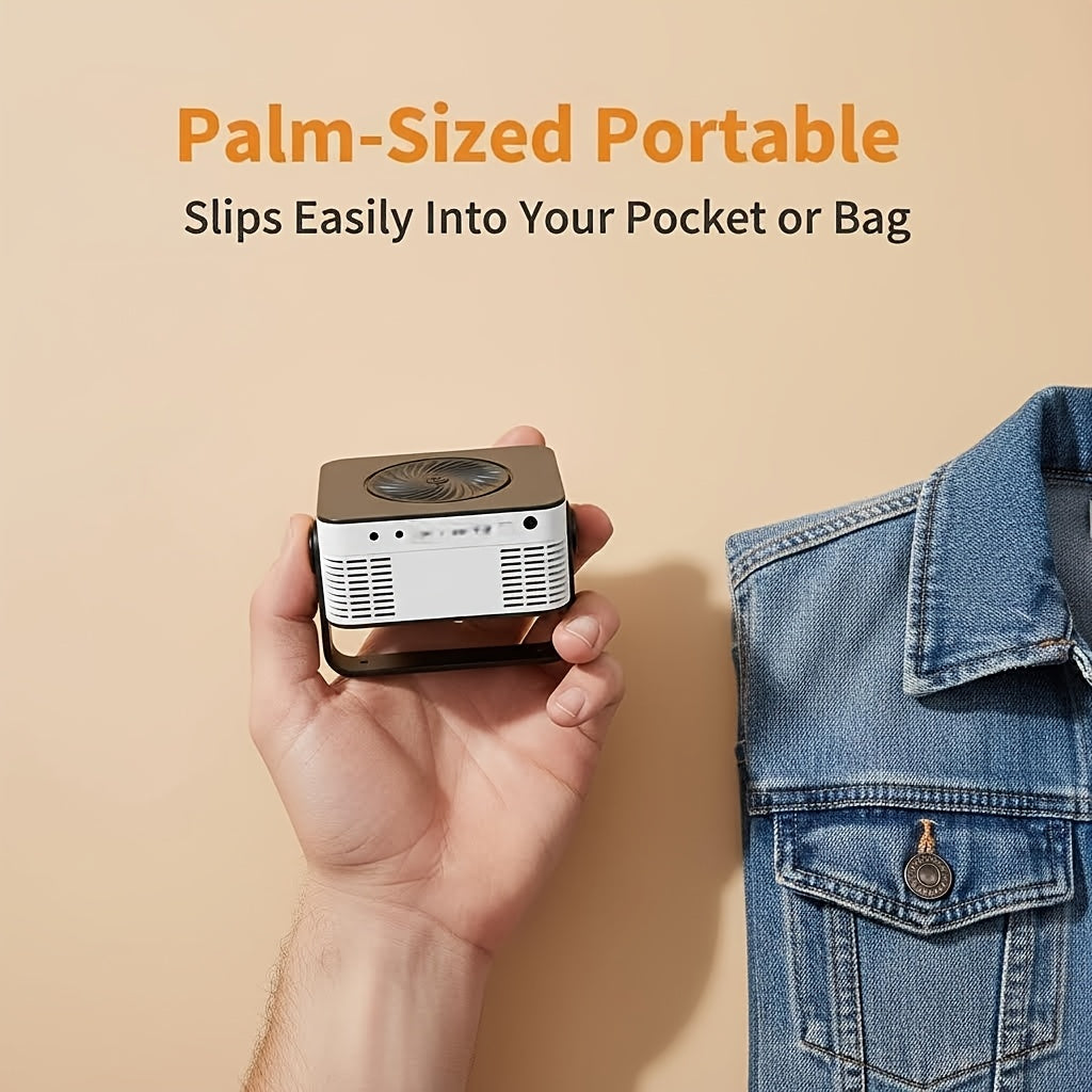 Small Portable Projector, Easily Fits in a Backpack, Creating a Personal Mobile Cinema