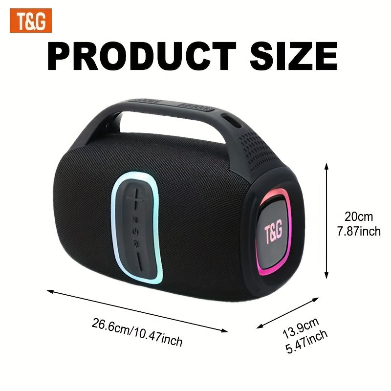 TG674 30W Large Speaker, Outdoor Portable Subwoofer Speaker, Wireless Speakers with Handle, IPX4, Dual Pairing, 3600mAh Battery, Booming Bass. Fro Halloween