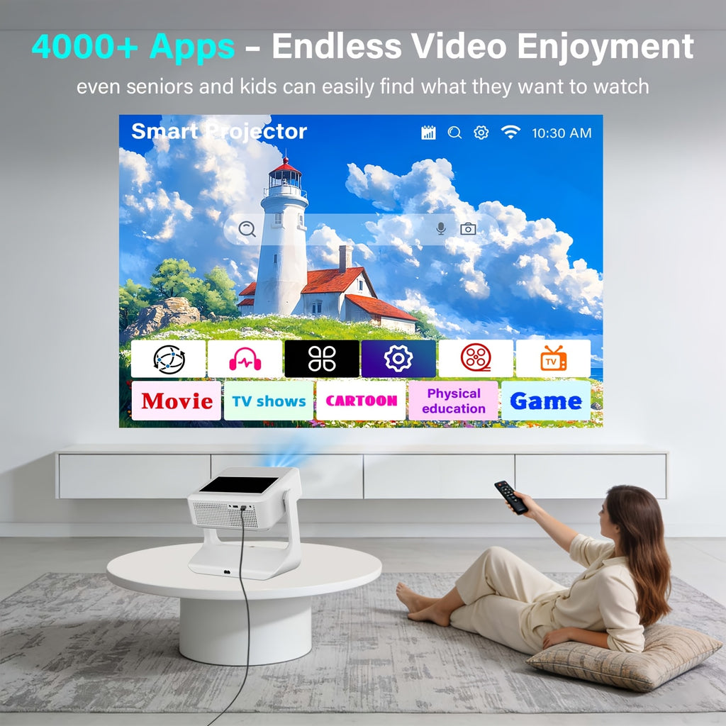 HD Home Theater Projector: Supports 4K And Android OS